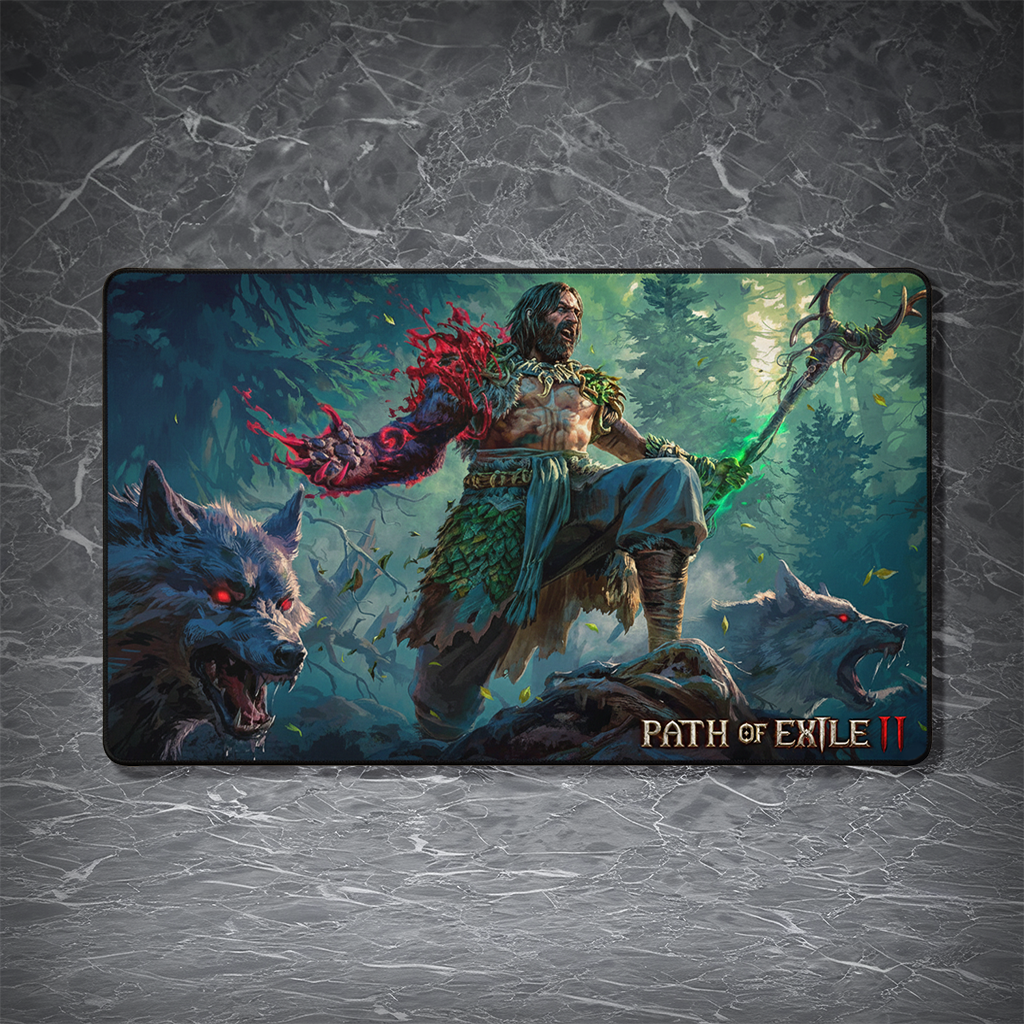 Druid Gaming Desk Pad | For Path of Exile 2 Fans | High-Res Character Art | Gamer Gift
