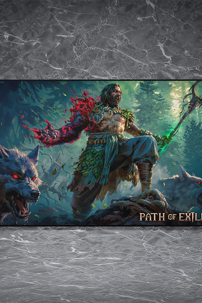 Druid Gaming Desk Pad | For Path of Exile 2 Fans | High-Res Character Art | Gamer Gift