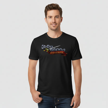 OSRS T-shirt | OSRS Logo Print on Black Cotton | Comfortable for Gaming & Daily Casual Wear | Essential Gear for RuneScape Fans