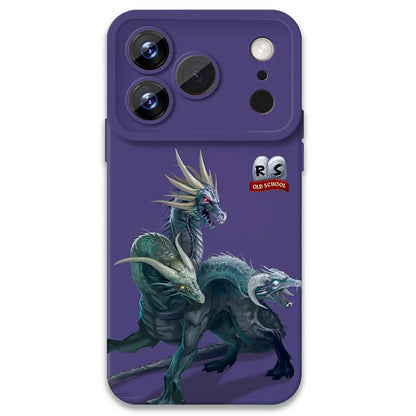 OSRS King Black Dragon Phone Case | 4 Color Options with Classic Boss Art | Protective Durable Cover for Most Phones
