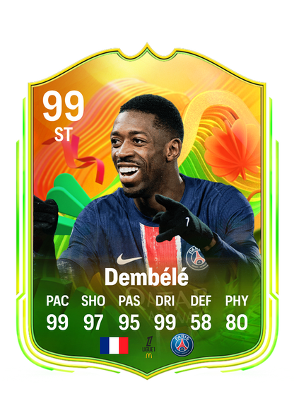 Dembélé customized football cards