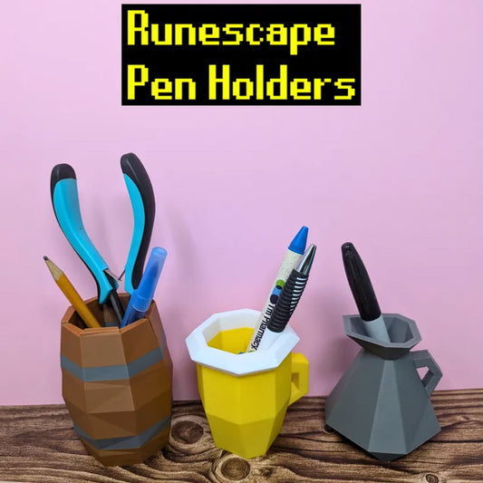 OSRS "Beer & Barrel" Desk Organizer | for Old School RuneScape Fans | 3D Printed Pencil Holder | OSRS Gamer Gift