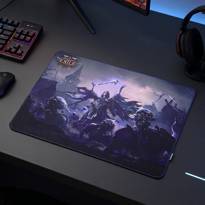 POE2 Witch Desk Mat | Large Gaming Mouse Pad | Non-Slip Rubber Base for PC Setup | Essential Accessory for Path of Exile 2 Players