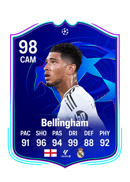 Bellingham customized football cards