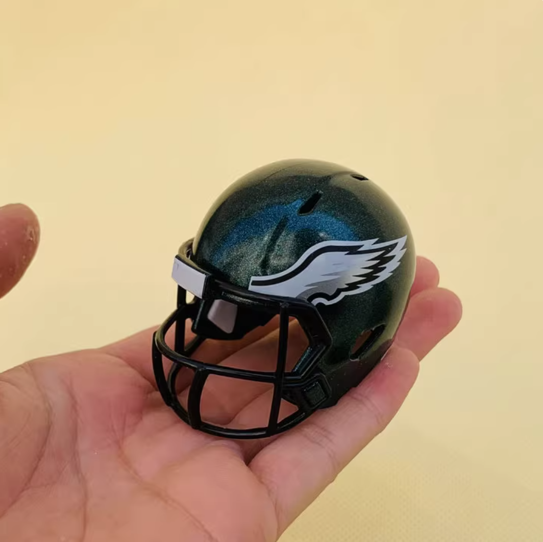 NFL football helmet 1:6 size | Display Case Compatible Scale Replica | Detailed Collector's Showpiece