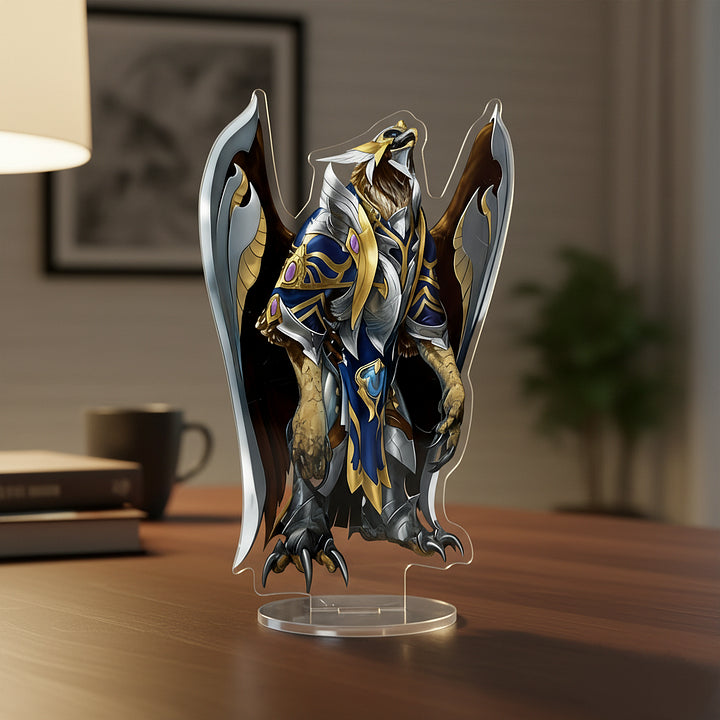 OSRS General Kree'arra acrylic standee | God Wars Dungeon Boss Figure with Detailed Design | Non-Slip Gaming Desk Display Stand | Collectible Item