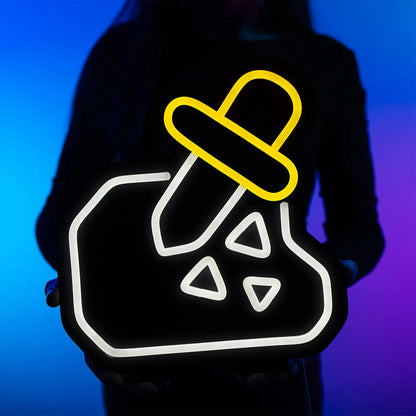 Slayer Neon Sign | for Old School RuneScape Fans | Dimmable LED Art | Gaming Room Decor