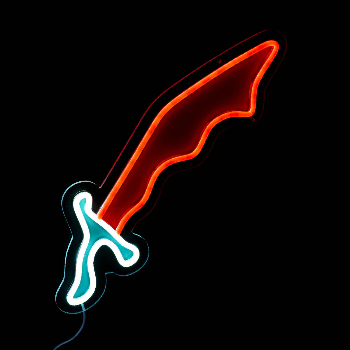 Dragon Scimitar Neon Sign | for Old School RuneScape Fans | Dimmable LED Neon | Gaming Room Decor
