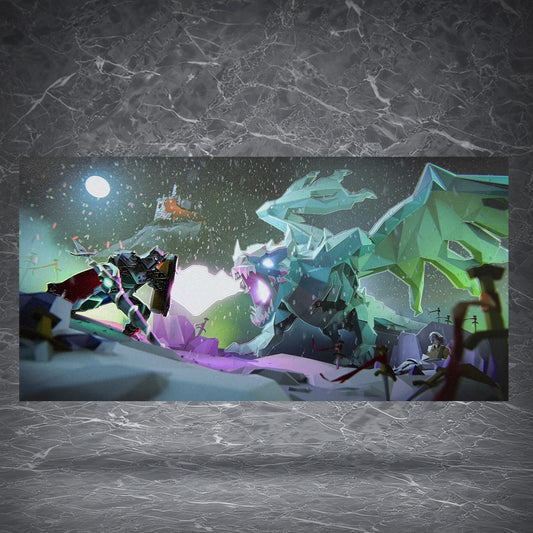 OSRS Vorkath Textured Art | for OSRS Fans | 3D Textured Wall Art | Gamer gift