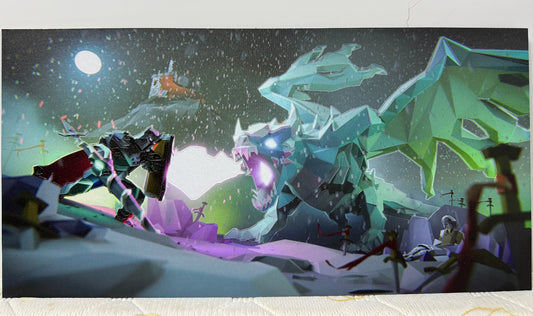 OSRS Vorkath Textured Art | for OSRS Fans | 3D Textured Wall Art | Gamer gift