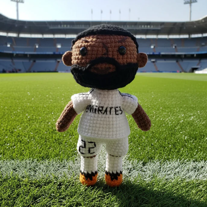 Handmade No. 22 White Shirt Crochet Doll -AR22 Handmade Collectible Gift For Fans & Kids