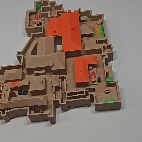 CS2 Map Desktop Ornament | Ultra-Detailed 3D Printed Dust2 Terrain | Dual-Purpose Desk Display & Wall Art | CSGO Collector's Item