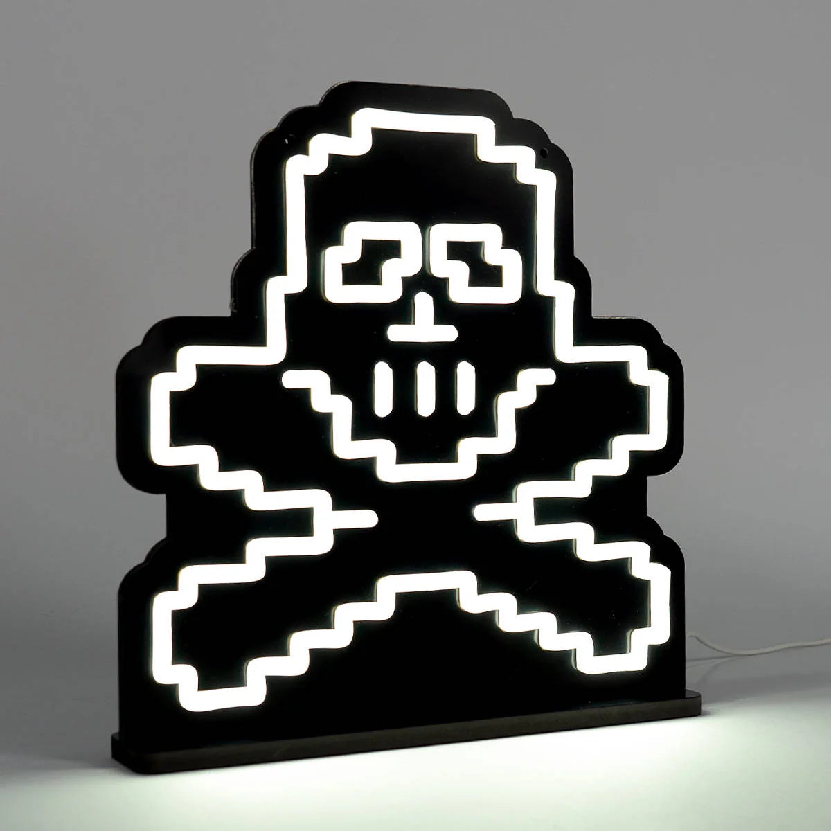 PK Skull Neon Sign | for Old School RuneScape Fans | Dimmable LED Pixel Art | Gaming Room Decor