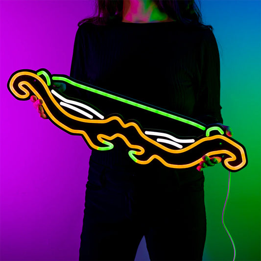 Twisted Bow (T-Bow) Neon Sign | for Old School RuneScape Fans | Dimmable LED Neon | Gaming Room Decor